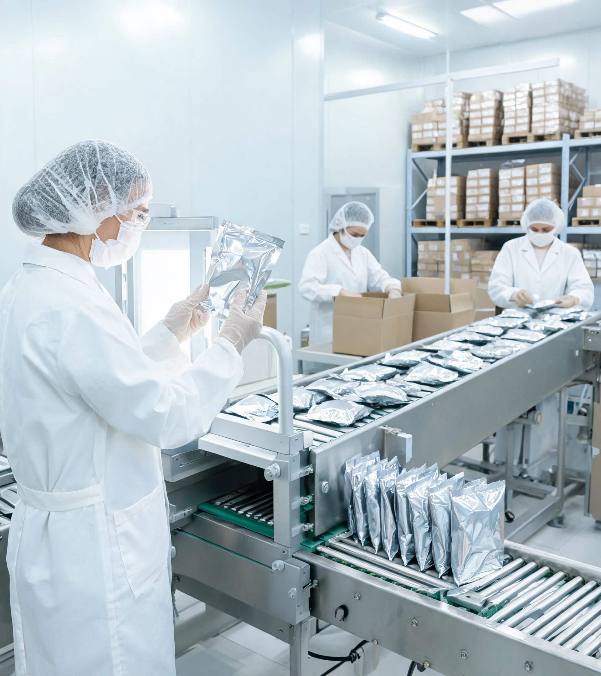 Pouches factory workflow and product context