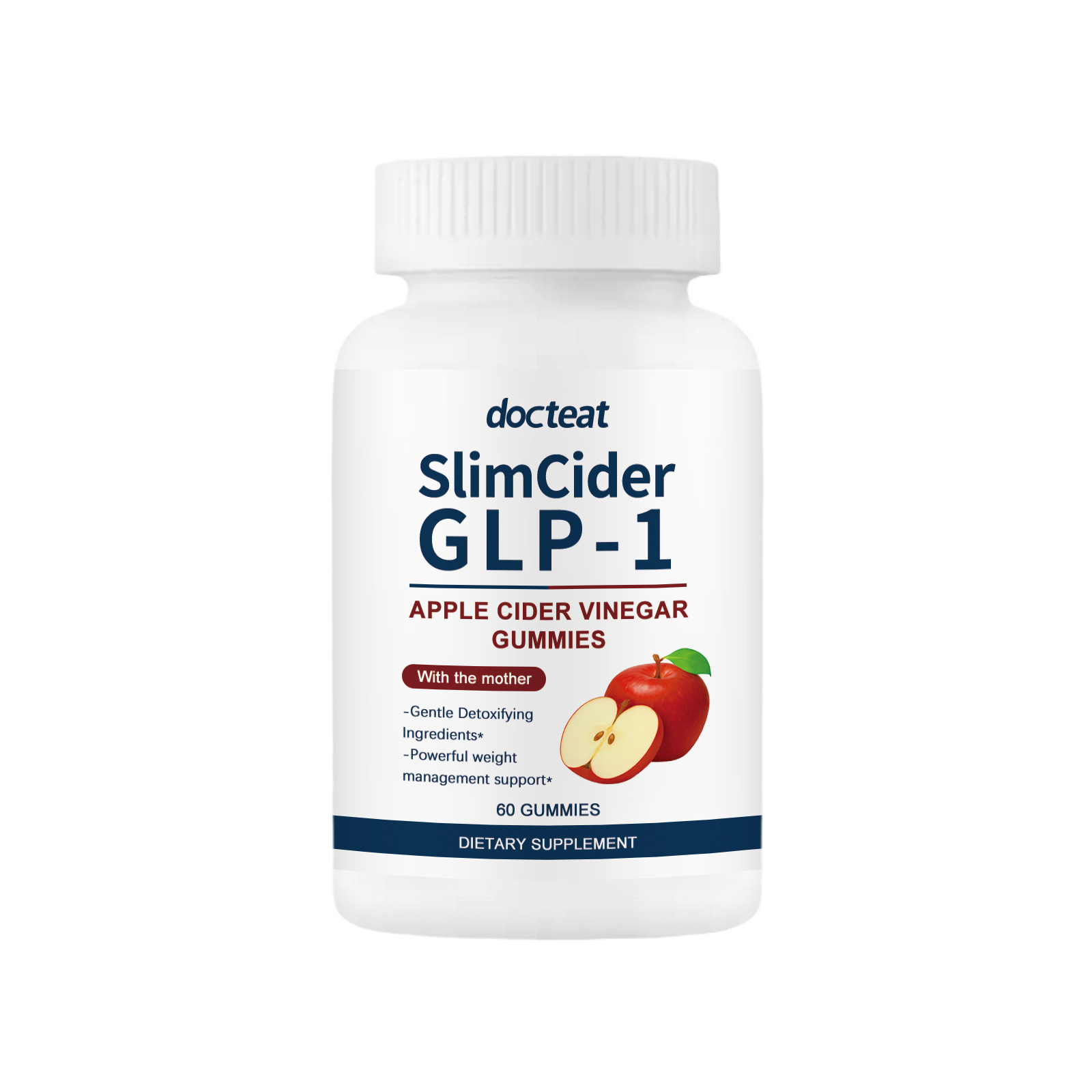 Apple Cider Vinegar Gummies-dietary Supplement For Ph Balance & Energy 60 Gummies
