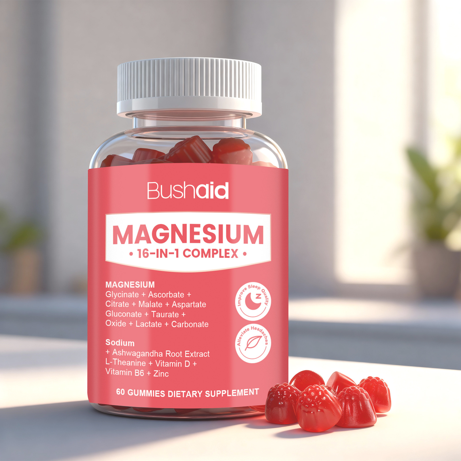 Premium Tasty Fruit Shape Gummies With Magnesium Multi Nutrient Complex For Daily Dietary Nutrition